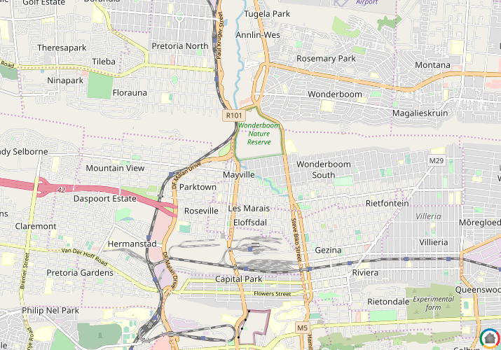 Map location of Mayville